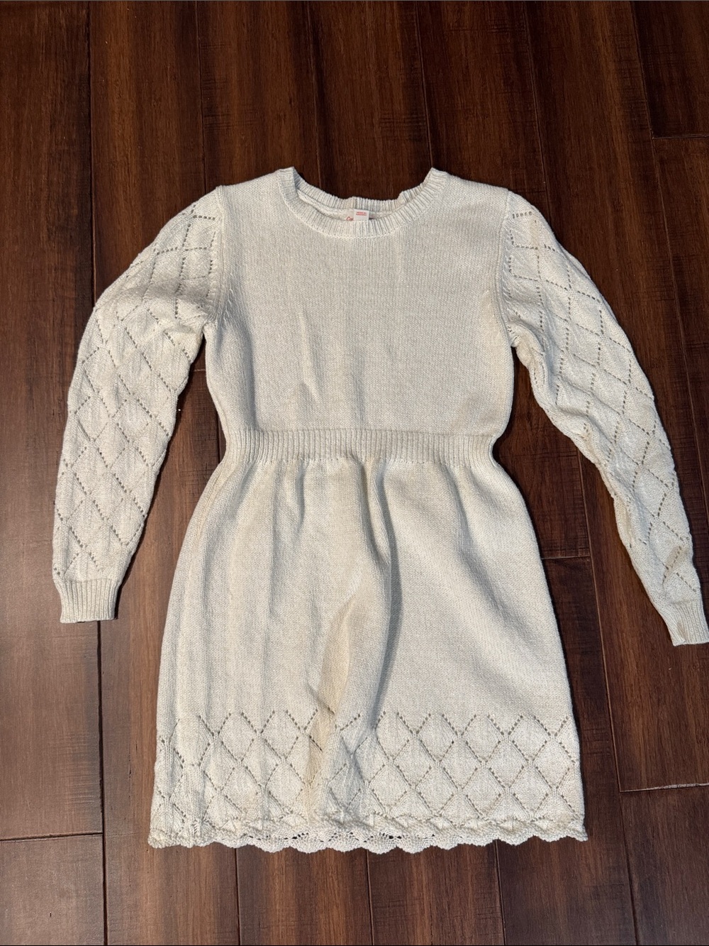 Cat & Jack Cream Knit Dress for Girls